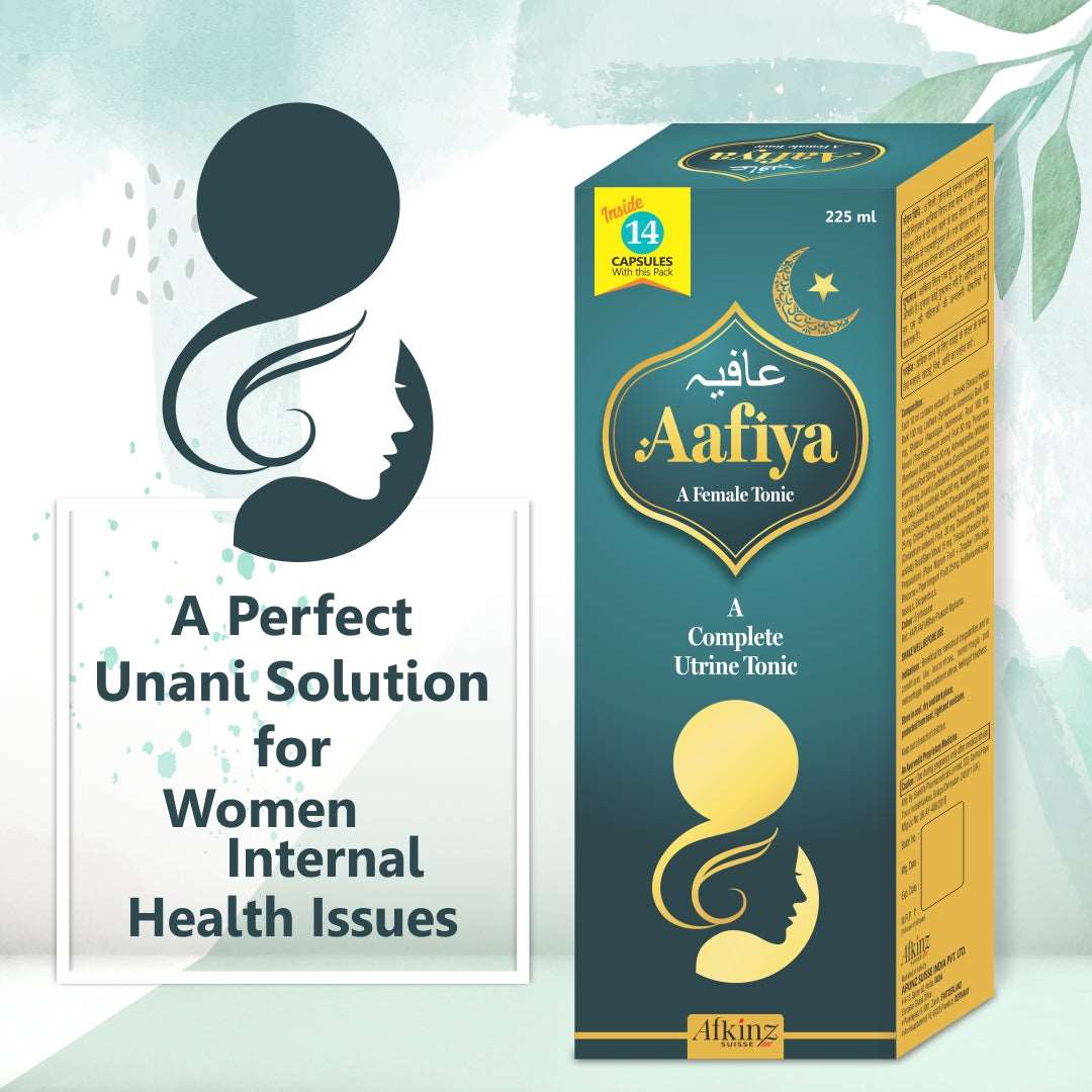 Aafiya UnaniSyrup Formulation For Female Uterine Problems, leukorrhea