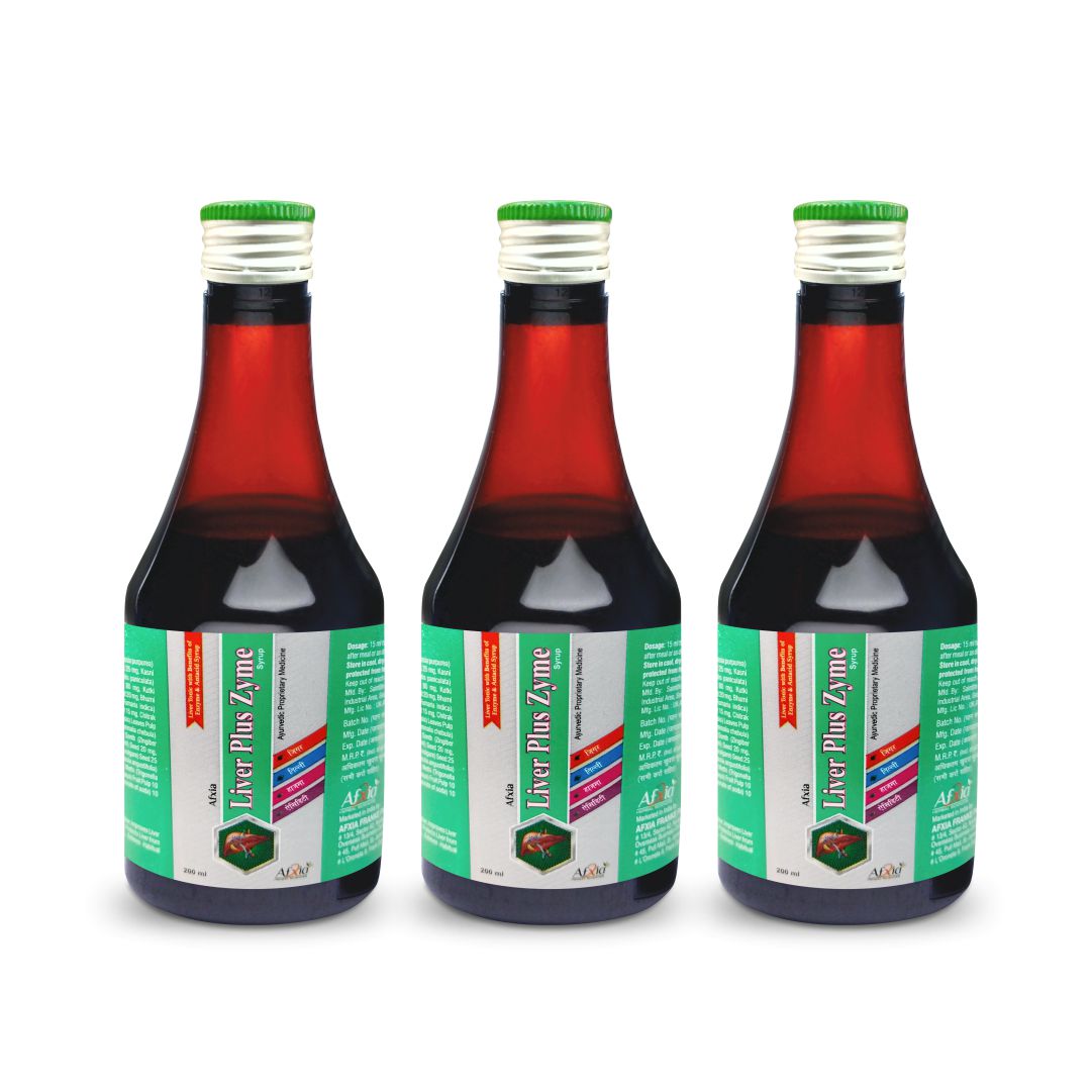 Liver Plus Zyme Syrup – 27 Ayurvedic Herbs for Optimal Liver Health, Detox, and Digestion