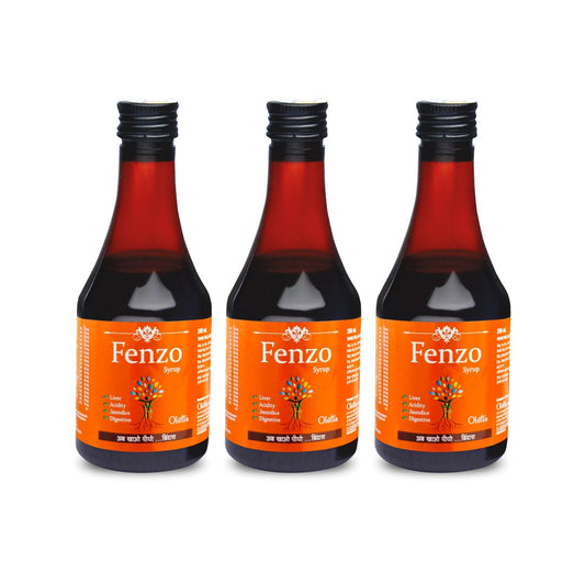 Fenzo Ayurvedic Digestive Syrup – Your Natural Solution for Acidity, Constipation, and Gas with Boosted Digestive Immunity (Pack of 3)