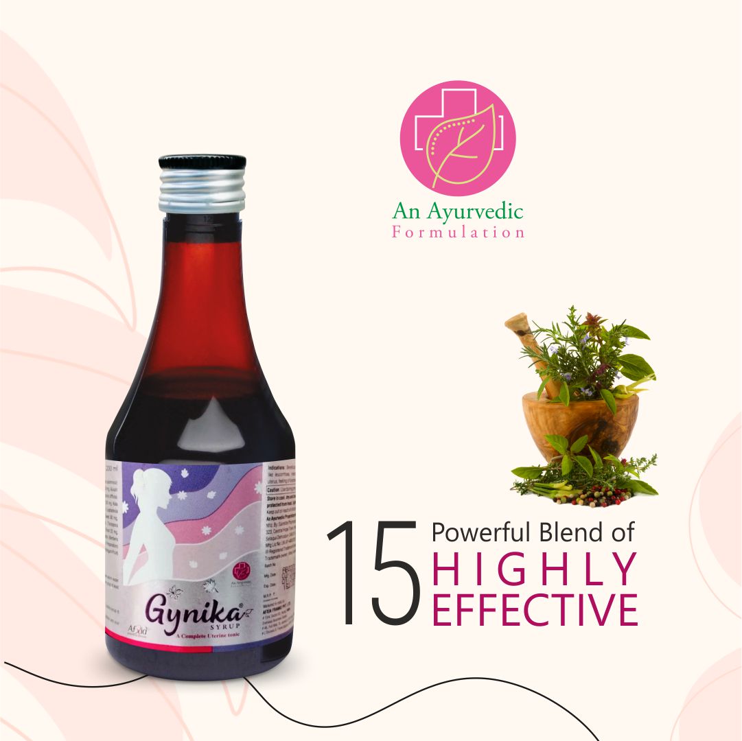Gynika syrup a complete Uterine tonic, Health & Beauty Tonic, 200 Ml(Pack Of 3)