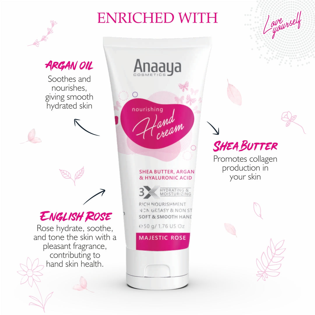 Anaaya Nourishing Majestic Rose Hand Cream