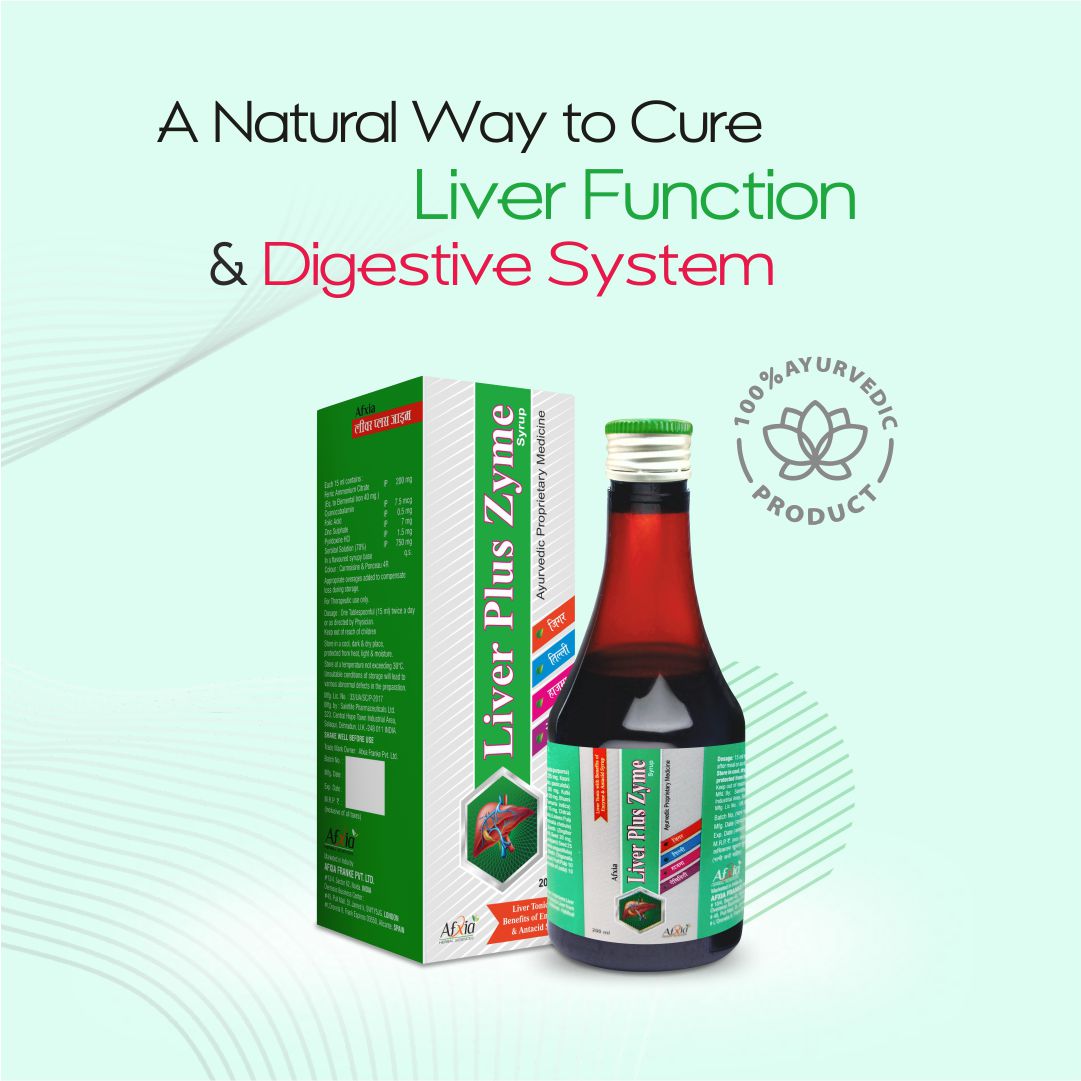 Liver Plus Zyme Syrup – 27 Ayurvedic Herbs for Optimal Liver Health, Detox, and Digestion