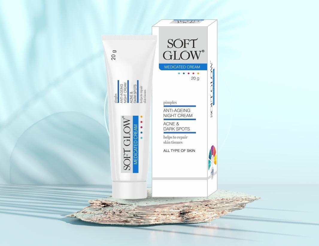 Soft Glow Cream for Acne Prevention, Anti-Aging, Dark Spot (Pack of 2) - Olefia Biopharma Limited