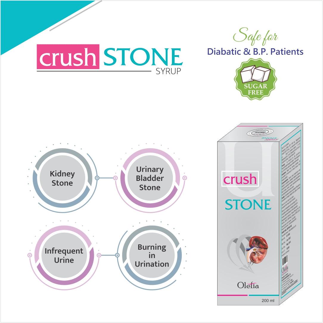 Crush stone Syrup for all types of stones from kidney. - Olefia Biopharma Limited