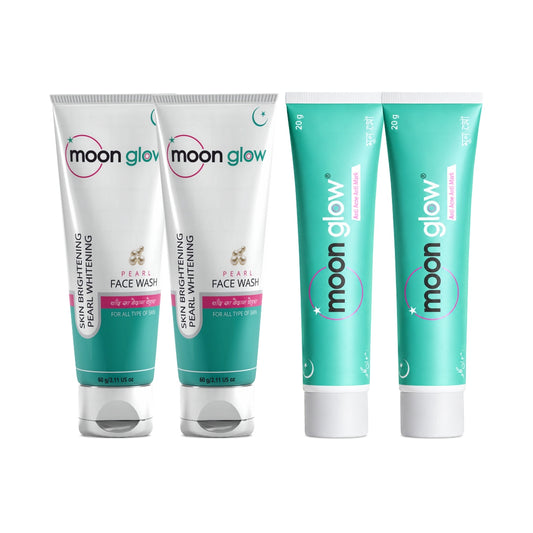 Moon Glow Fairness Night Cream & Pearl Face Wash 2+2 combo pack