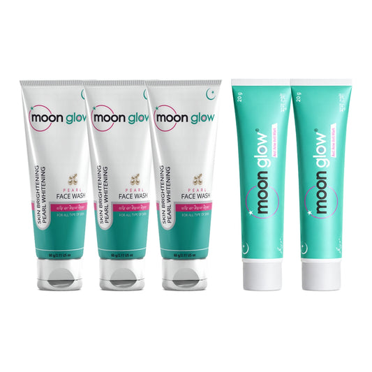 Moon Glow Fairness Night Cream & Pearl Face Wash 2+3 Combo pack