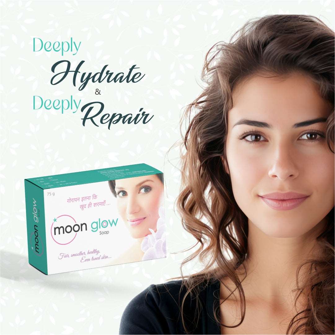 Moon Glow Cream & Soap for Acne, Pimples, Black Spots, Dark Circles, Stretch Marks, Anti-Aging and Fairness (2 Cream + 4 soap)