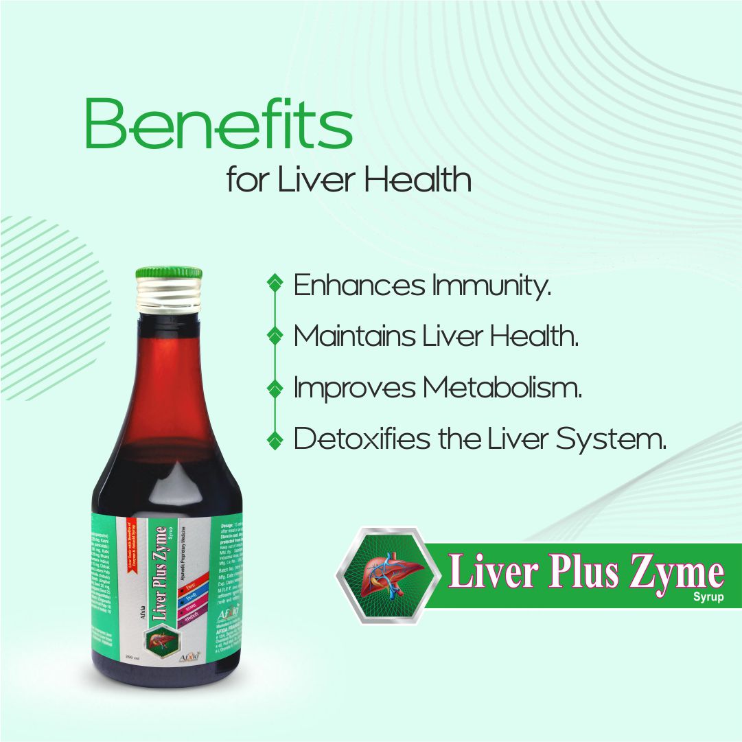 Liver Plus Zyme Syrup – 27 Ayurvedic Herbs for Optimal Liver Health, Detox, and Digestion