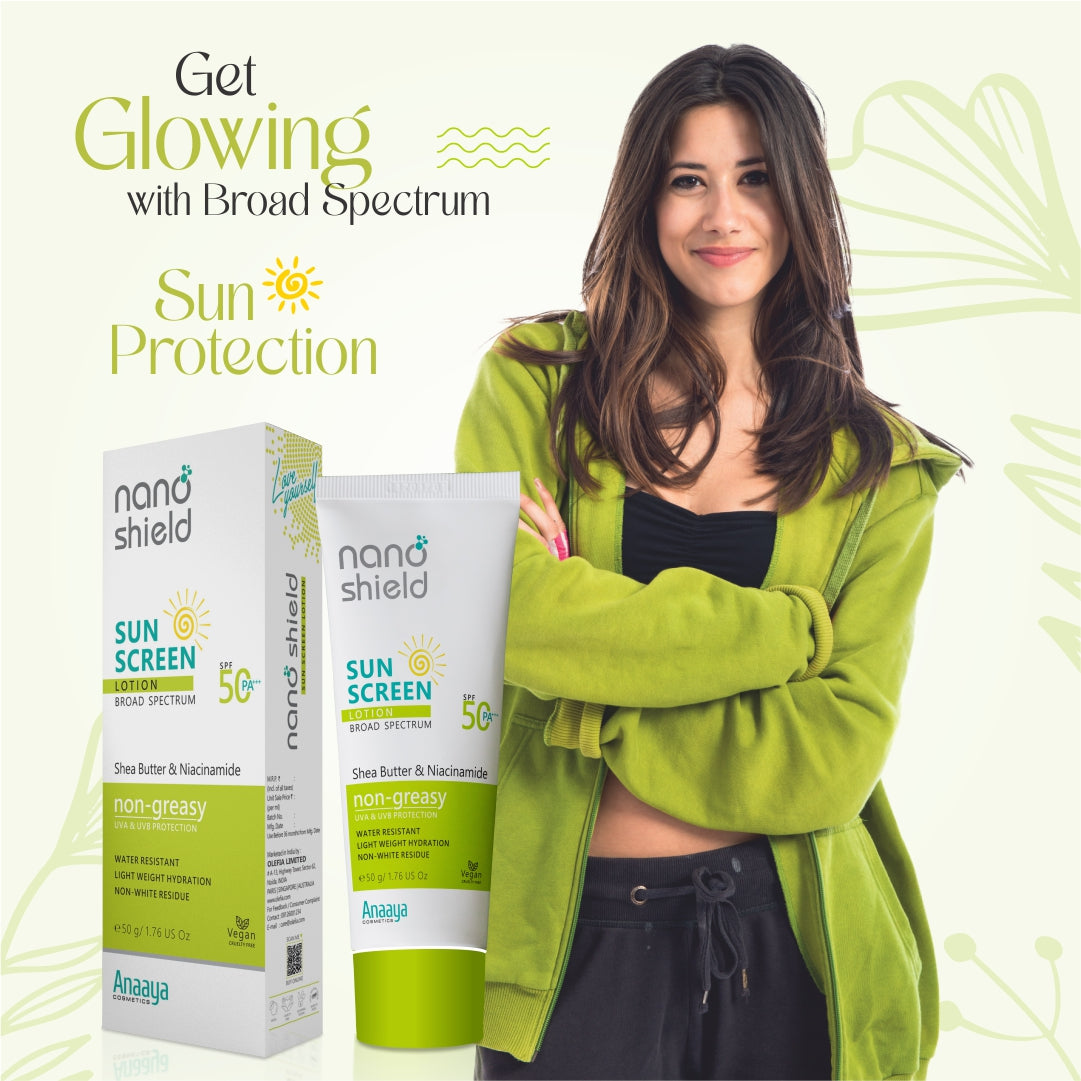 Nano Shield Shea Butter & Niacinamide SPF 50 PA+++ Sunscreen Lotion