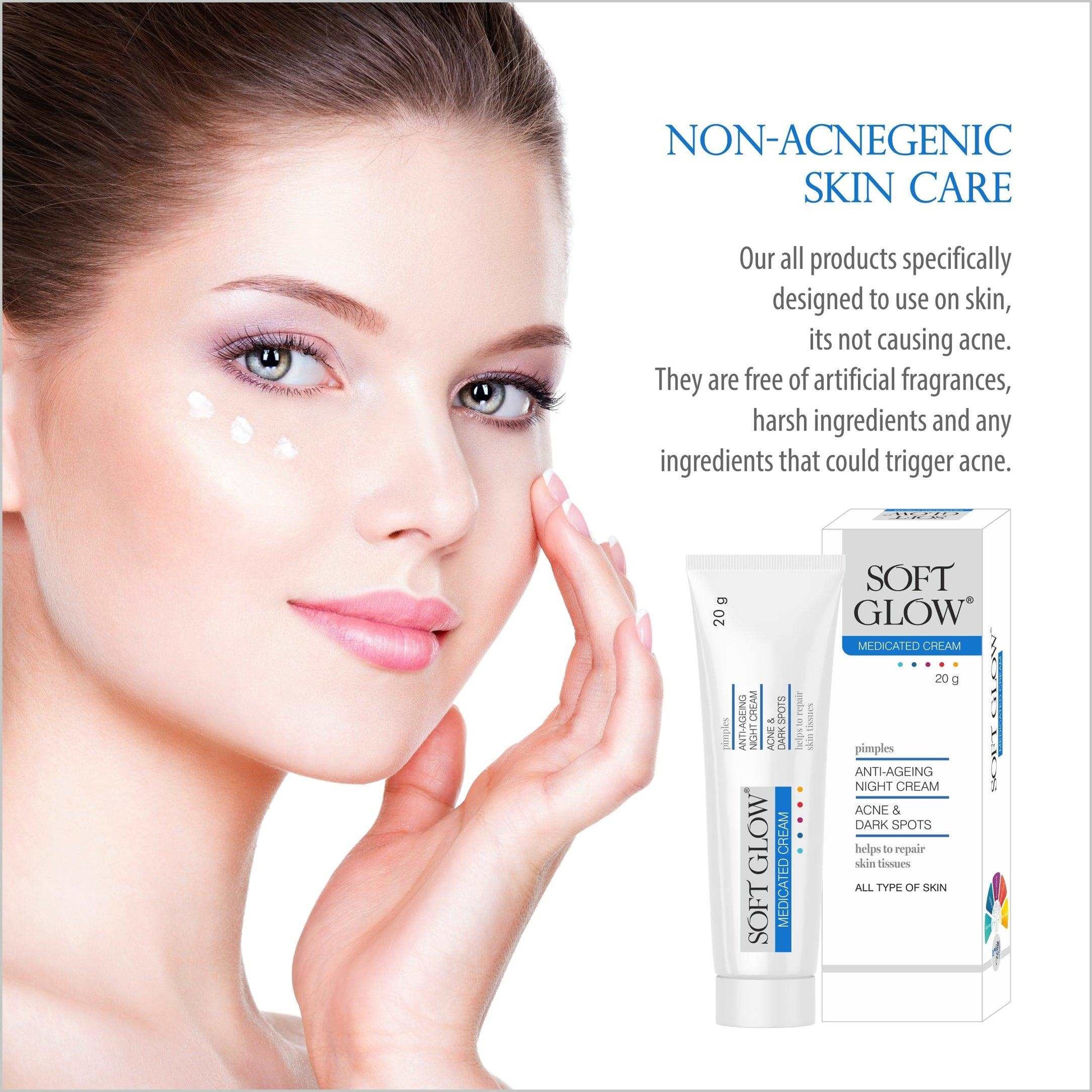 Soft Glow Cream for Acne Prevention, Anti-Aging, Dark Spot (Pack of 2) - Olefia Biopharma Limited