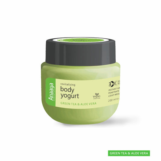 Anaaya Revitalizing Body Yogurt | Green Tea & Aloe | instant absorb 200ml