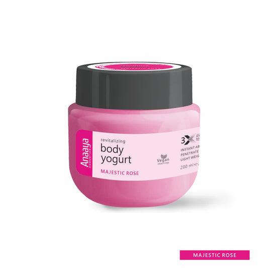 Anaaya Revitalizing Body Yogurt | Majestic Rose | Instant Absorb 200ml