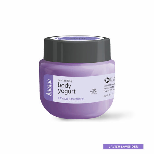 Anaaya Revitalizing Body Yogurt | Lavish Lavender | instant absorb 200ml