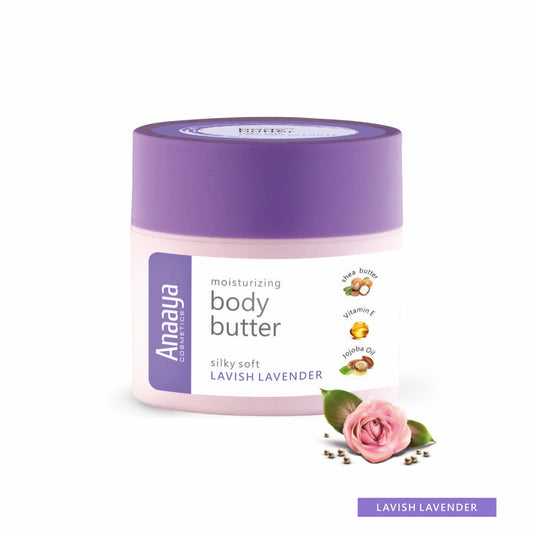 Anaaya Body Butter Cream | Lavish Lavender | Moisturize Skin upto 72 Hour