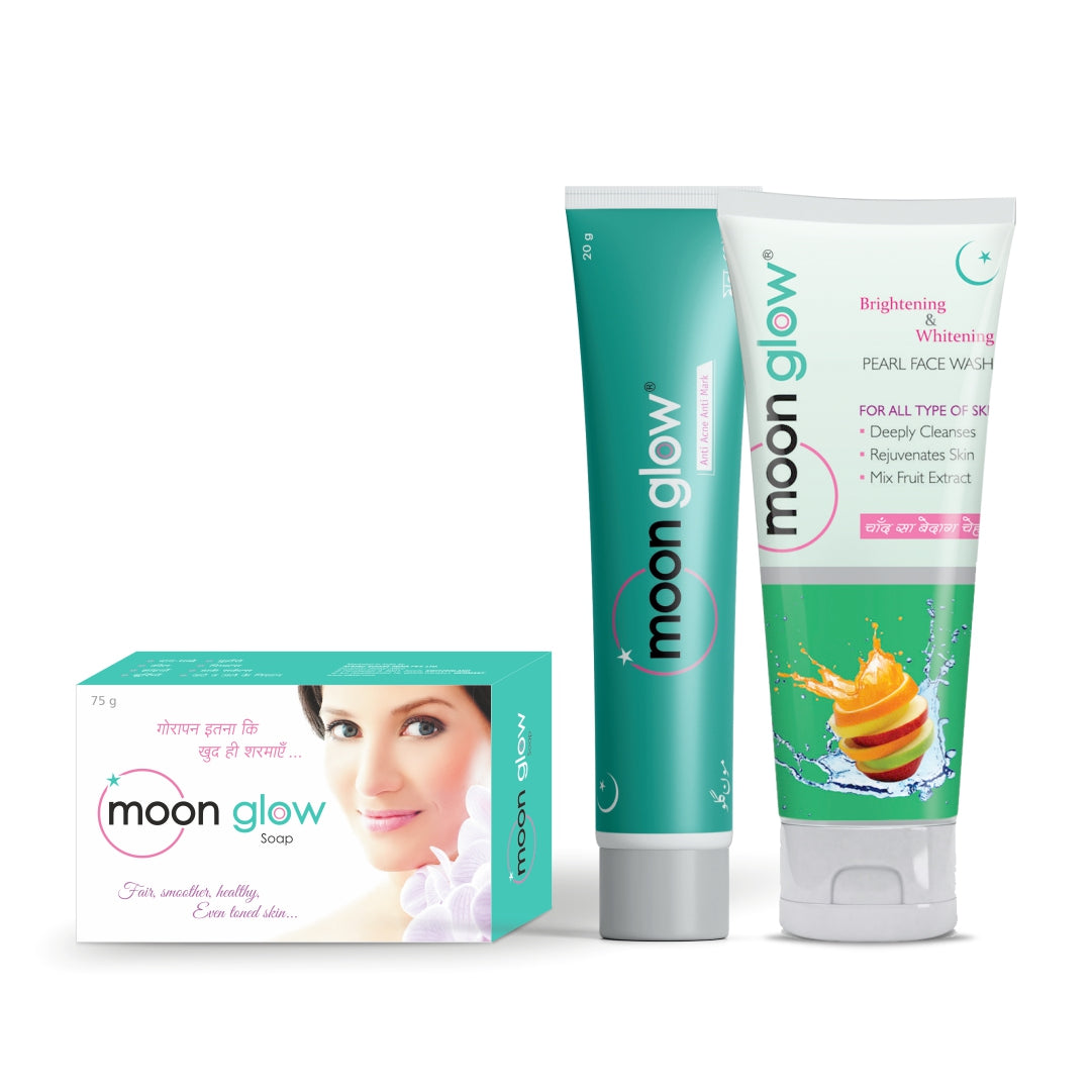 Moon Glow fairness night Cream, Pearl Face Wash and Soap combo Pack