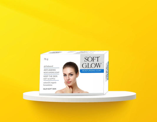 Soft Glow Moisturising Soap for Fairness, Acne, Black Heads, Pimples & Anti-Aging - Olefia Biopharma Limited