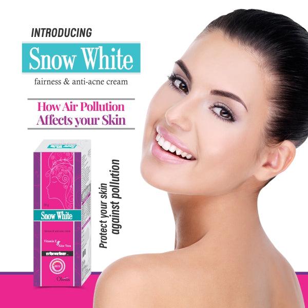 snow white Cream & Soap Combo Pack For Acne , Dark Circle , Pimple - Olefia Biopharma Limited