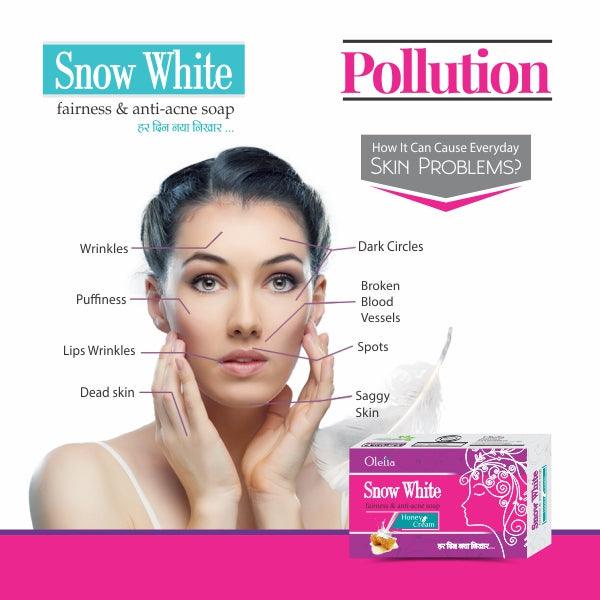 snow white Cream & Soap Combo Pack For Acne , Dark Circle , Pimple - Olefia Biopharma Limited