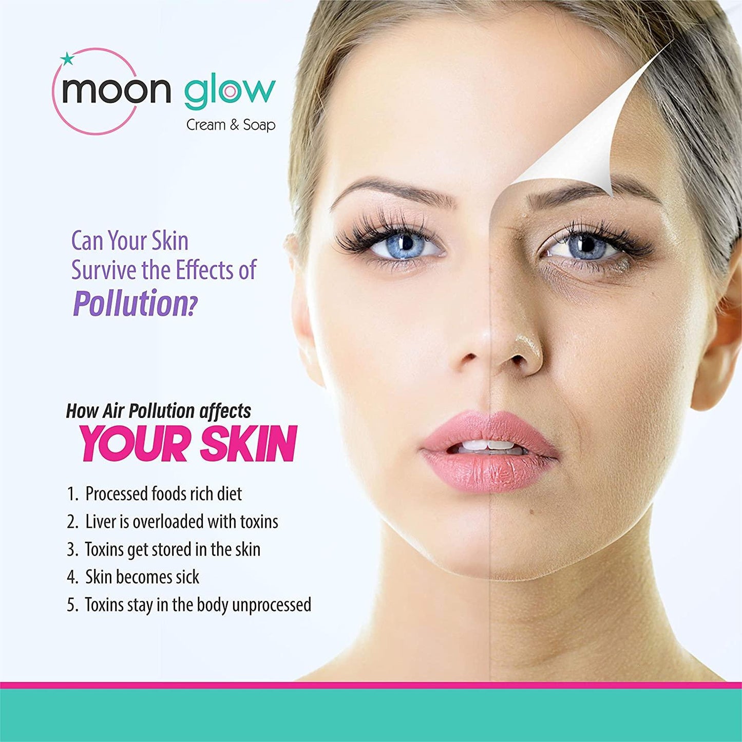 Moon Glow Cream & Soap Combo Pack For Acne , Dark Circle , Pimple - Olefia Biopharma Limited