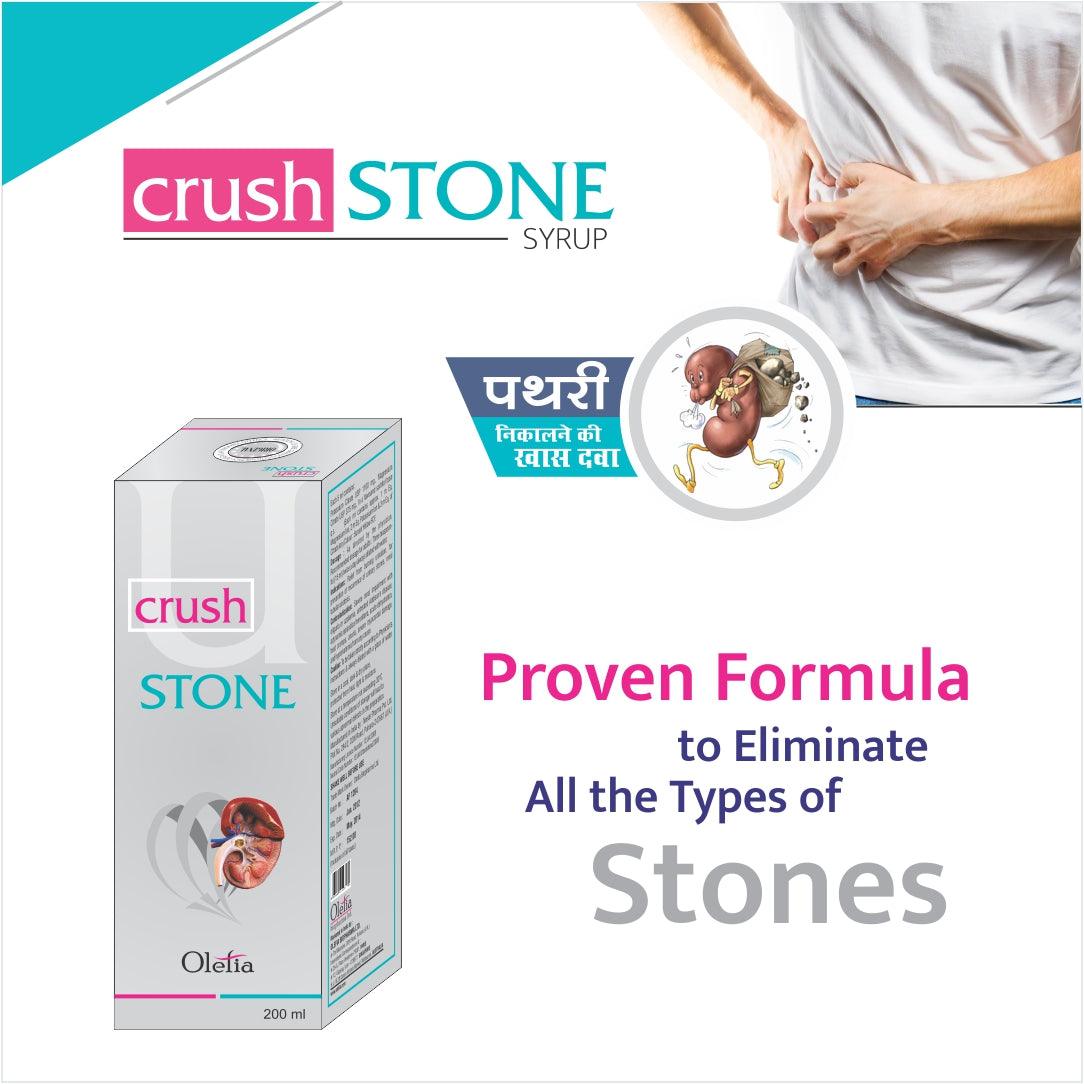 Crush stone Syrup for all types of stones from kidney. - Olefia Biopharma Limited