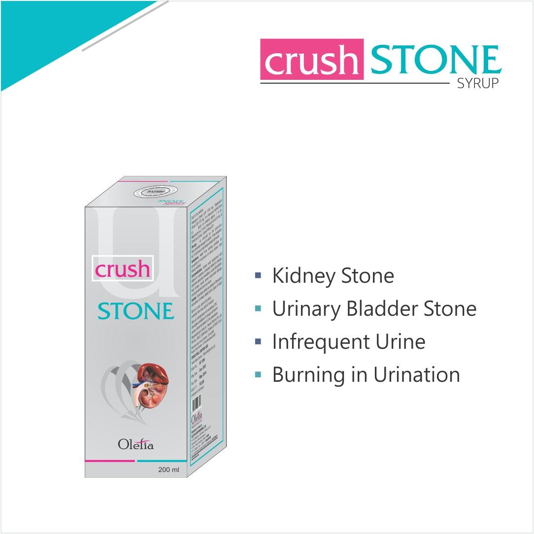 Crush stone Syrup for all types of stones from kidney. - Olefia Biopharma Limited