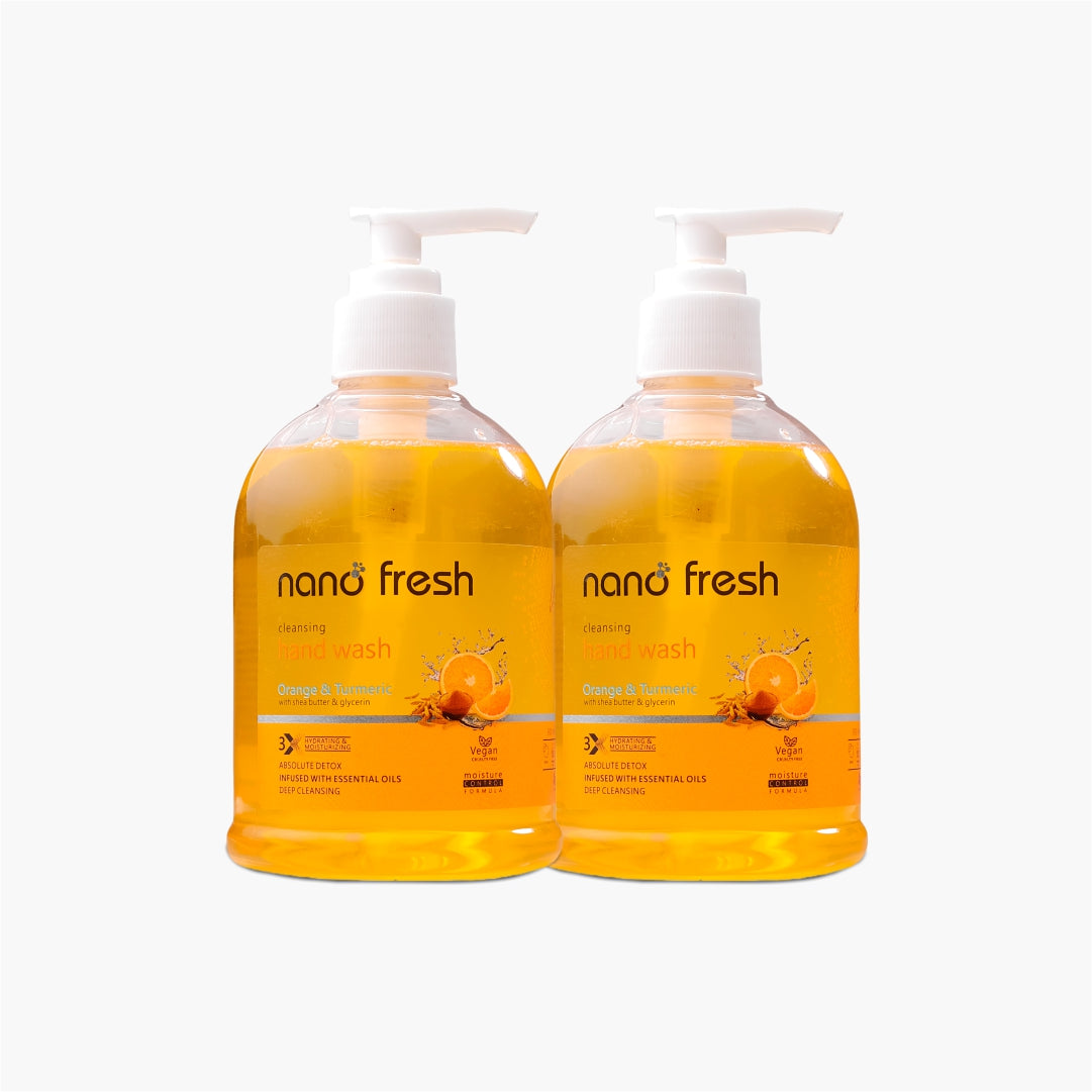 Nano Fresh Cleansing hand wash 300ML | Blended with Shea Butter and Glycerine | Kills 99.9% Harmful Germs