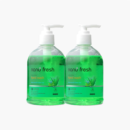 Nano Fresh Green Tea and Aloe vera Cleansing hand wash | Blended with Shea Butter and Glycerine | Kills 99.9% Harmful Germs