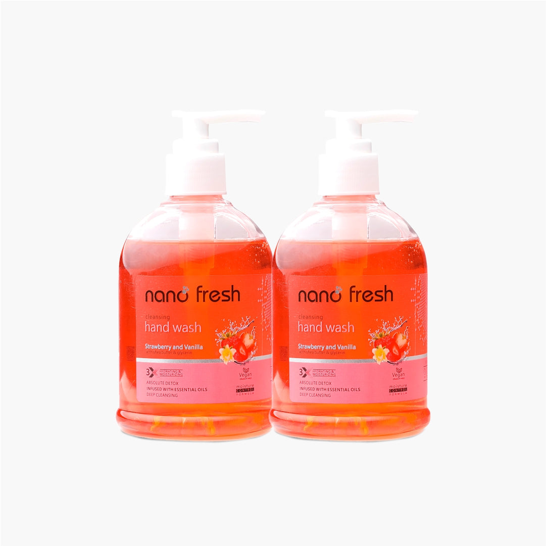 Nano Fresh Cleansing hand wash 300ML | Blended with Shea Butter and Glycerine | Kills 99.9% Harmful Germs